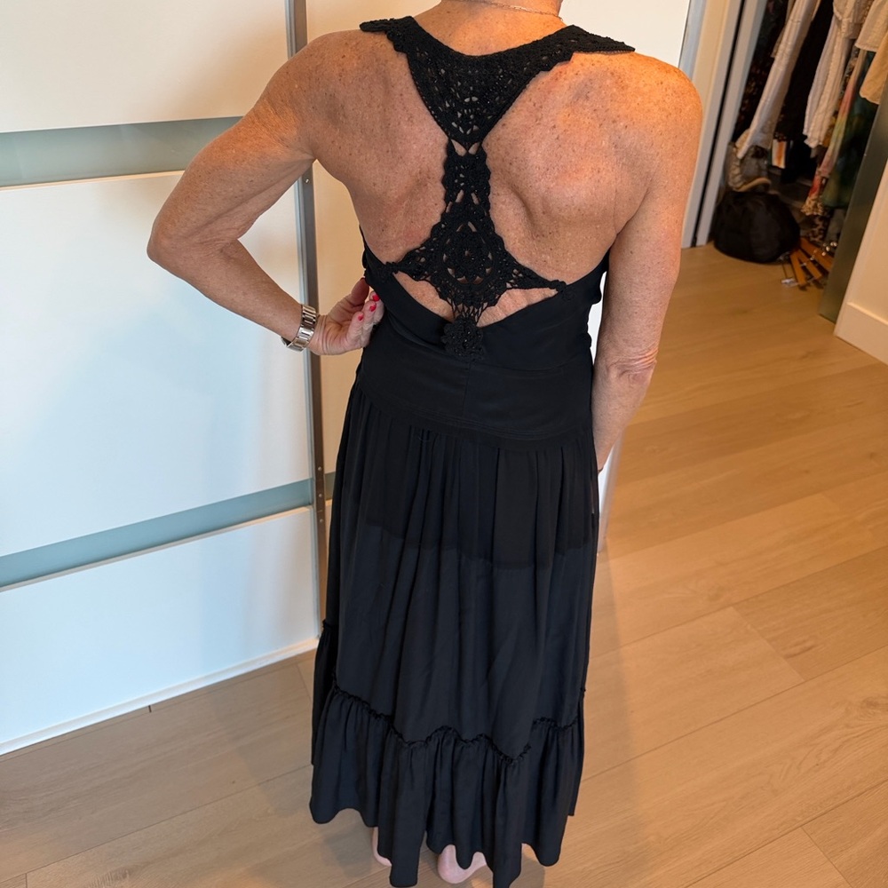 BCBGMaxAzria Black Backless Dress